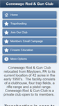 Mobile Screenshot of conewagogunclub.org